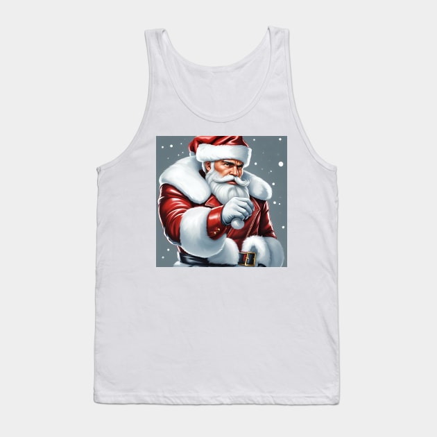 Buff Santa, Christmas Daddy Tank Top by SNAustralia